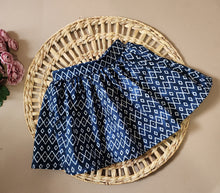 Load image into Gallery viewer, Navy Tribal print skirt
