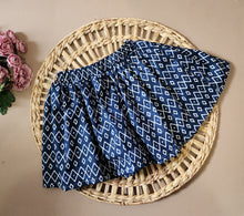 Load image into Gallery viewer, Navy Tribal print skirt
