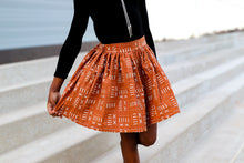 Load image into Gallery viewer, Brown Tribal print skirt
