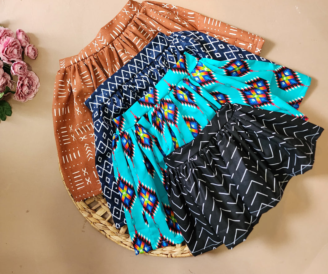 Skirt bundle Tribal print skirt